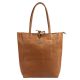 MiaMore 01-014 Z barna női bőr válltáska 40 x 38 x 13 cm