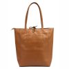 MiaMore 01-014 Z barna női bőr válltáska 40 x 38 x 13 cm