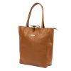 MiaMore 01-014 Z barna női bőr válltáska 40 x 38 x 13 cm