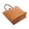 MiaMore 01-014 Z barna női bőr válltáska 40 x 38 x 13 cm