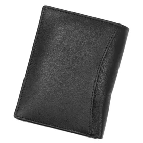   Money Kepper KK 02 fekete férfi bőr pénztárca 10 x 12.5 x 3 cm