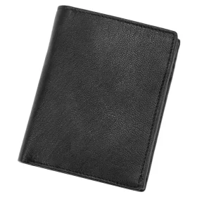   Money Kepper KK 18 fekete férfi bőr pénztárca 10 x 12.5 x 3 cm