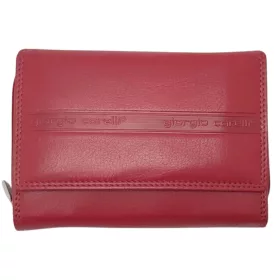 Giorgio Carelli piros pénztárca 13,3 × 9,6 cm