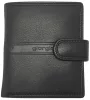 Giorgio Carelli fekete bőr pénztárca, RFID 10,3 x 8,7 cm
