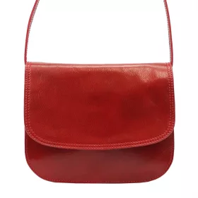   Florence piros női bőr válltáska, crossbody 27 x 21 x 10 cm