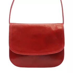   Florence piros női bőr válltáska, crossbody 27 x 21 x 10 cm