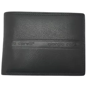 Giorgio Carelli férfi fekete bőr pénztárca 11,7 x 9 cm