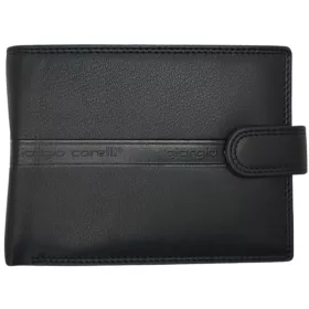   Giorgio Carelli fekete férfi bőr pénztárca, RFID 13 x 10 cm