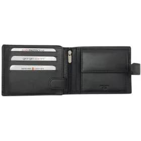   Giorgio Carelli fekete férfi bőr pénztárca, RFID 13 x 10 cm