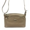 MiaMore 01-013 taupe női bőr válltáska, oldaltáska 24 x 16 x 11 cm