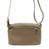 MiaMore 01-013 taupe női bőr válltáska, oldaltáska 24 x 16 x 11 cm