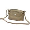 MiaMore 01-013 taupe női bőr válltáska, oldaltáska 24 x 16 x 11 cm