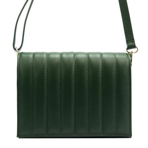 Luka 20-068 zöld női bőr válltáska 24 x 17 x 8.5 cm