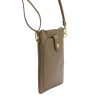 Luka 20-070 taupe női bőr kézitáska 14 x 21 x 3.5 cm