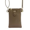 Luka 20-070 taupe női bőr kézitáska 14 x 21 x 3.5 cm