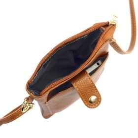   Luka 20-070 konyak női bőr telefontartó, válltáska 14 x 21 x 3.5 cm