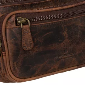 Peterson PTN 2506-H barna férfi bőr övtáska