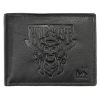 Money Kepper TCC 5600-2 RFID fekete koponya mintás férfi bőr pénztárca 12.5 x 10 x 3 cm
