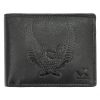 Money Kepper TCC 5600-1 RFID fekete sas mintás férfi bőr pénztárca 12.5 x 10 x 3 cm