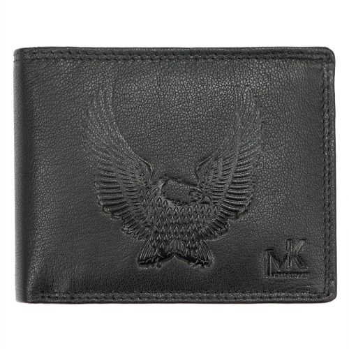 Money Kepper TCC 5600-1 RFID fekete sas mintás férfi bőr pénztárca 12.5 x 10 x 3 cm