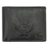Money Kepper TCC 5600-1 RFID fekete sas mintás férfi bőr pénztárca 12.5 x 10 x 3 cm