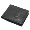 Money Kepper TCC 5600-1 RFID fekete sas mintás férfi bőr pénztárca 12.5 x 10 x 3 cm
