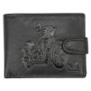 Money Kepper TCC 5600B-4 RFID fekete motor mintás férfi bőr pénztárca 13 x 10 x 3 cm