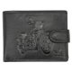 Money Kepper TCC 5600B-4 RFID fekete motor mintás férfi bőr pénztárca 13 x 10 x 3 cm