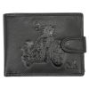 Money Kepper TCC 5600B-4 RFID fekete motor mintás férfi bőr pénztárca 13 x 10 x 3 cm