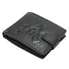 Money Kepper TCC 5600B-4 RFID fekete motor mintás férfi bőr pénztárca 13 x 10 x 3 cm