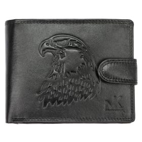   Money Kepper TCC 5600B-5 RFID fekete sas fej mintás férfi bőr pénztárca 13 x 10 x 3 cm