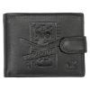Money Kepper TCC 5600B-6 RFID fekete mintás férfi bőr pénztárca 13 x 10 x 3 cm