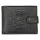 Money Kepper TCC 5600B-6 RFID fekete mintás férfi bőr pénztárca 13 x 10 x 3 cm
