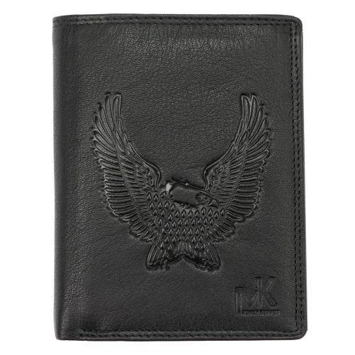 Money Kepper TCC 5601-1 RFID fekete sas mintás férfi bőr pénztárca 10 x 13 x 3 cm