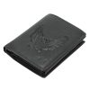 Money Kepper TCC 5601-1 RFID fekete sas mintás férfi bőr pénztárca 10 x 13 x 3 cm