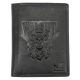 Money Kepper TCC 5601-2 RFID fekete koponya mintás férfi bőr pénztárca 10 x 13 x 3 cm