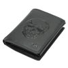 Money Kepper TCC 5601-3 RFID fekete koponya mintás férfi bőr pénztárca 10 x 13 x 3 cm
