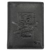 Money Kepper TCC 5601-6 RFID fekete mintás férfi bőr pénztárca 10 x 13 x 3 cm