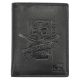 Money Kepper TCC 5601-6 RFID fekete mintás férfi bőr pénztárca 10 x 13 x 3 cm