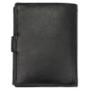 Money Kepper TCC 5601B-2 RFID fekete koponya mintás férfi bőr pénztárca 10.5 x 13 x 3 cm