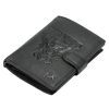 Money Kepper TCC 5601B-2 RFID fekete koponya mintás férfi bőr pénztárca 10.5 x 13 x 3 cm