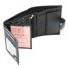 Money Kepper TCC 5601B-2 RFID fekete koponya mintás férfi bőr pénztárca 10.5 x 13 x 3 cm