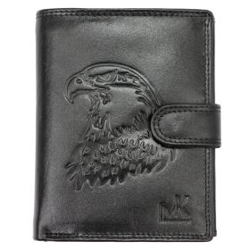   Money Kepper TCC 5601B-5 RFID fekete sas mintás férfi bőr pénztárca 10.5 x 13 x 3 cm