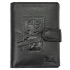 Money Kepper TCC 5601B-6 RFID fekete mintás férfi bőr pénztárca 10.5 x 13 x 3 cm