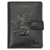 Money Kepper TCC 5601B-6 RFID fekete mintás férfi bőr pénztárca 10.5 x 13 x 3 cm