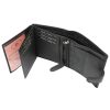 Money Kepper TCC 5601B-6 RFID fekete mintás férfi bőr pénztárca 10.5 x 13 x 3 cm