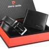 Pierre Cardin ZG-125-BR-125 fekete férfi marhabőr ajándék szett
