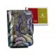 Peterson PTN 425214-MD zöld virág mintás női bőr pénztárca 11 x 15 x 3.5 cm