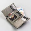 Peterson PTN 42108-ONBF szürke pillangó mintás bőr női pénztárca 12.5x8x2.5 cm