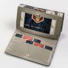 Peterson PTN 42108-ONBF szürke pillangó mintás bőr női pénztárca 12.5x8x2.5 cm